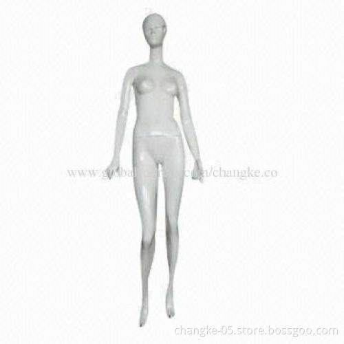 Female standing mannequins, full body glossy, fashion display